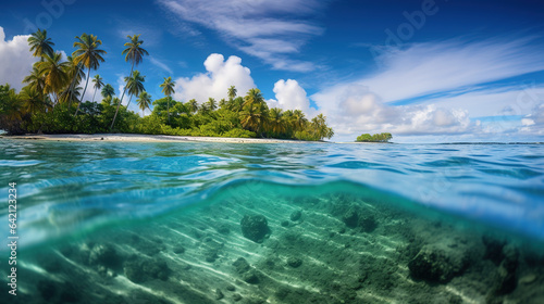 Tropical paradise archipelago landscape