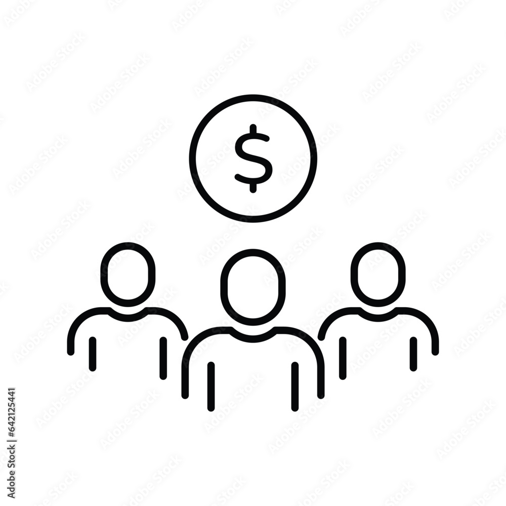 thin line mutual fund icon like investors success. abstract flat lineart trend modern stroke remuneration logotype graphic art design isolated on white. concept of diversification and partner or owner thin line mutual fund icon like investors success. abstract flat lineart trend modern stroke remuneration logotype graphic art design isolated on white. concept of diversification and partner or owner
