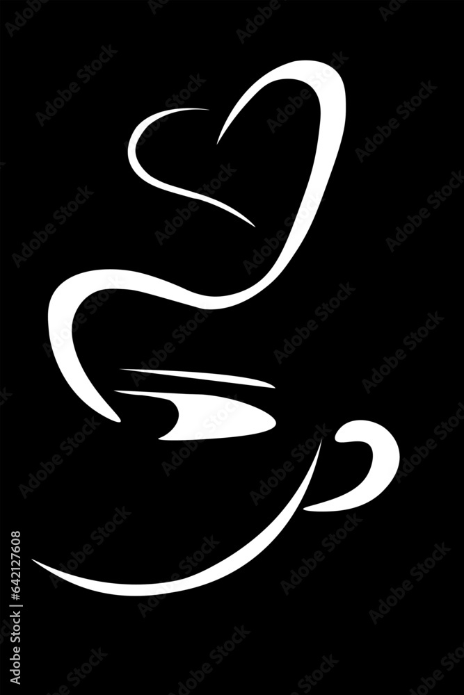 Obraz premium Cup of Coffee. Coffee Cup Vector Illustration