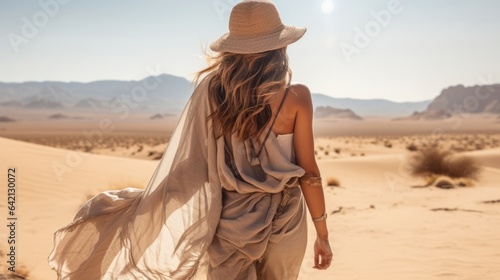 woman in the desert