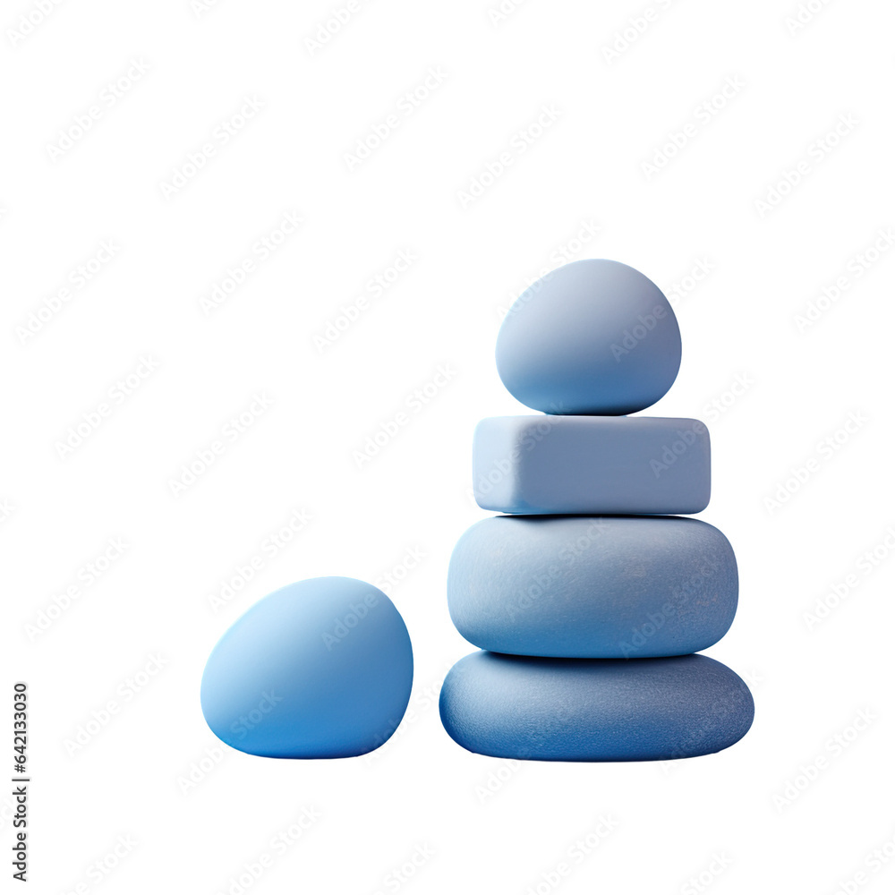 A prominent blue stone is positioned at the front transparent background A prominent blue stone is positioned at the front transparent background