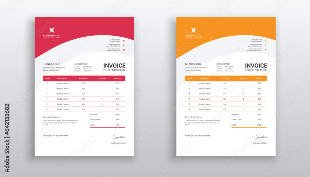 creative modern invoice template for your business
creative modern invoice template for your business
