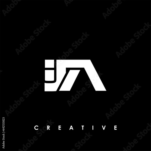 IJA Letter Initial Logo Design Template Vector Illustration