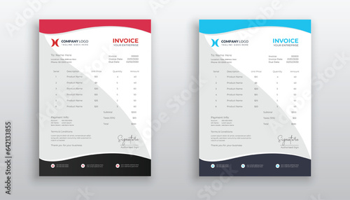 creative modern invoice template for your business
