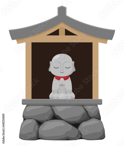 祠のイラスト_お地蔵様_新しい