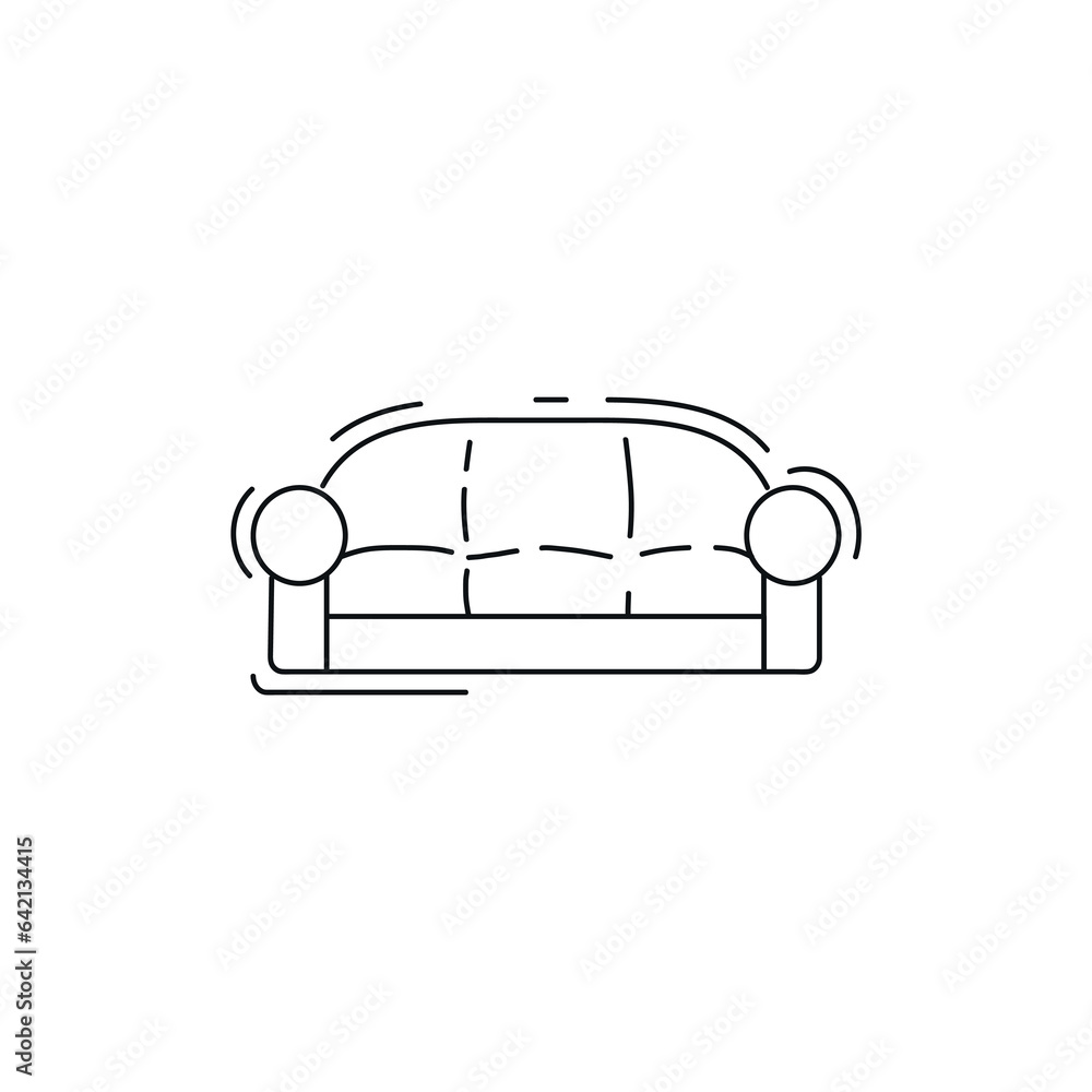 Sofa line icon. Sofa thin line icon. Sofa line icon. Sofa thin line icon.