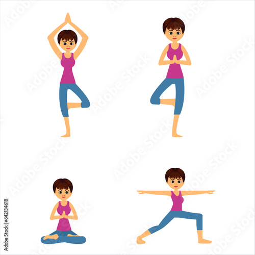 child doing yoga