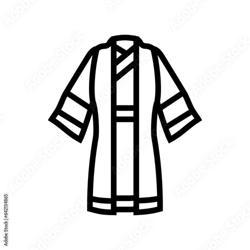 taoist robe taoism line icon vector. taoist robe taoism sign. isolated contour symbol black illustration