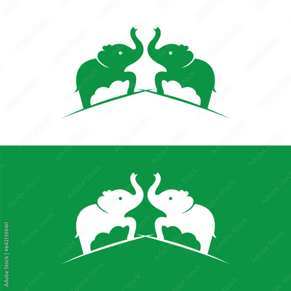 Fototapeta premium elephant vector logo.Elephant illustrations,Elephant icon.