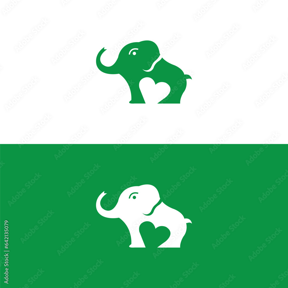 Fototapeta premium elephant vector logo.Elephant illustrations,Elephant icon.