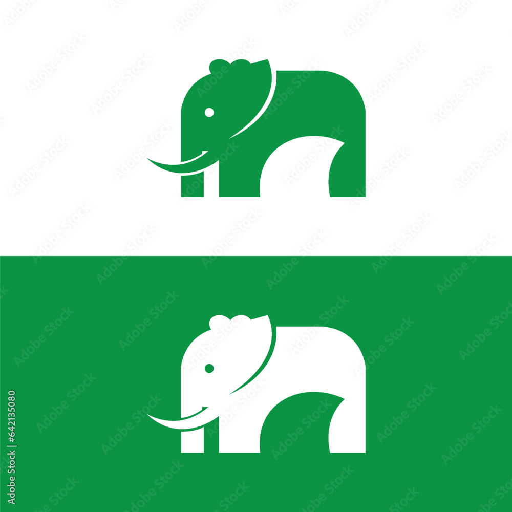 Naklejka premium elephant vector logo.Elephant illustrations,Elephant icon.