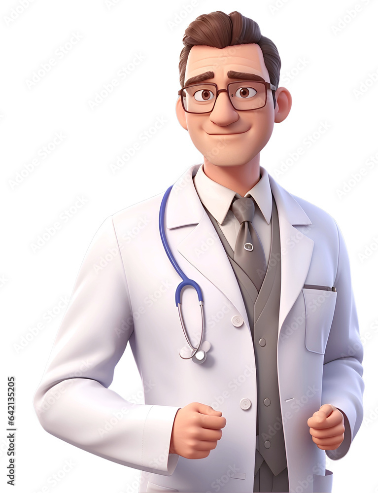 3D render. Cartoon character doctor transparent background cutout. PNG file. Many different types of medical clipart isolated. 3D render. Cartoon character doctor transparent background cutout. PNG file. Many different types of medical clipart isolated.