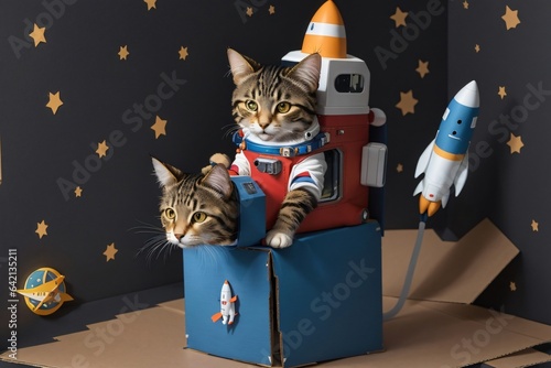 cat on the moon