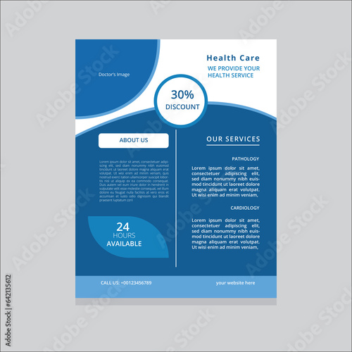 Medical health care clinic flyer