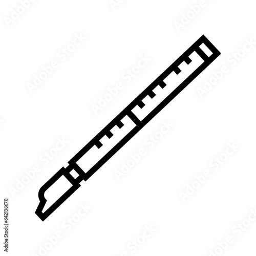 taoist flute taoism line icon vector. taoist flute taoism sign. isolated contour symbol black illustration