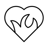 Heart Fire icon design
