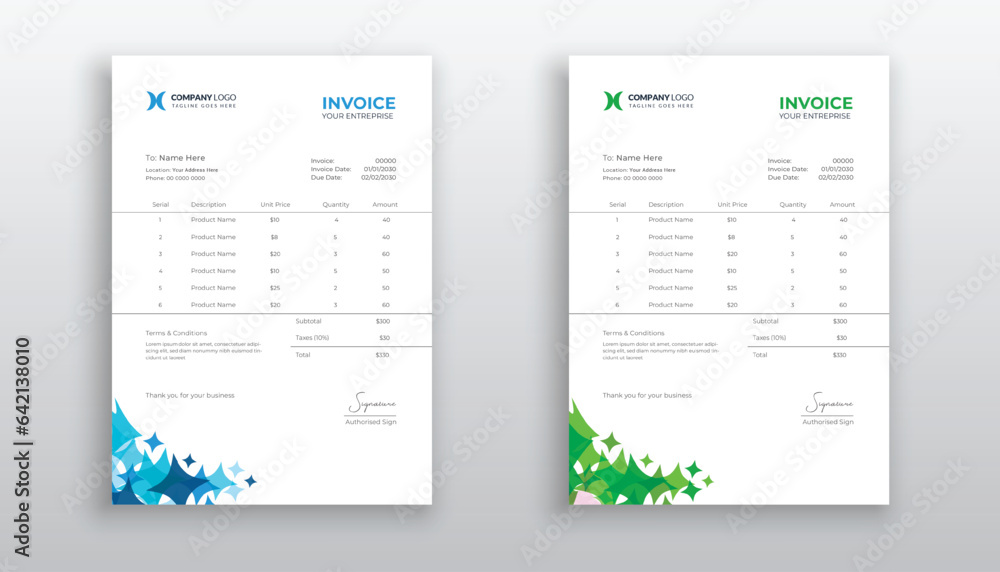 creative modern invoice template for your business
creative modern invoice template for your business