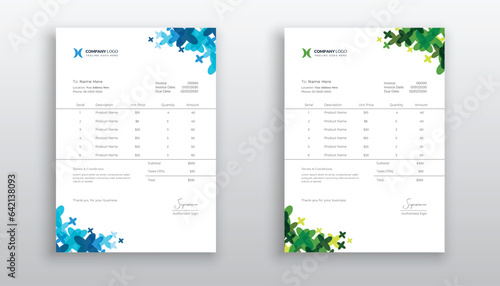 creative modern invoice template for your business
