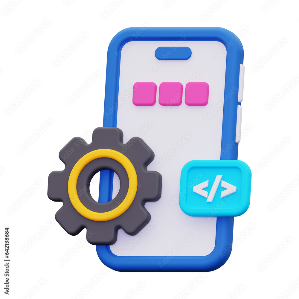 3d app development icon