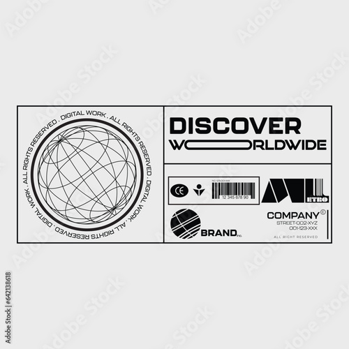 Street wear design inspiration. Retro futuristic design for apparel, clothing, and poster
