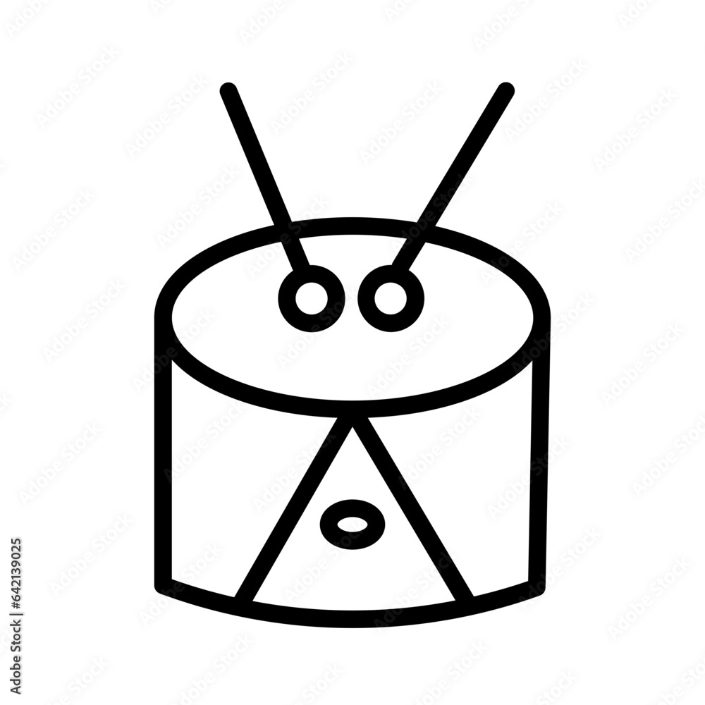 Drum Music Sticks Outline Icon Drum Music Sticks Outline Icon