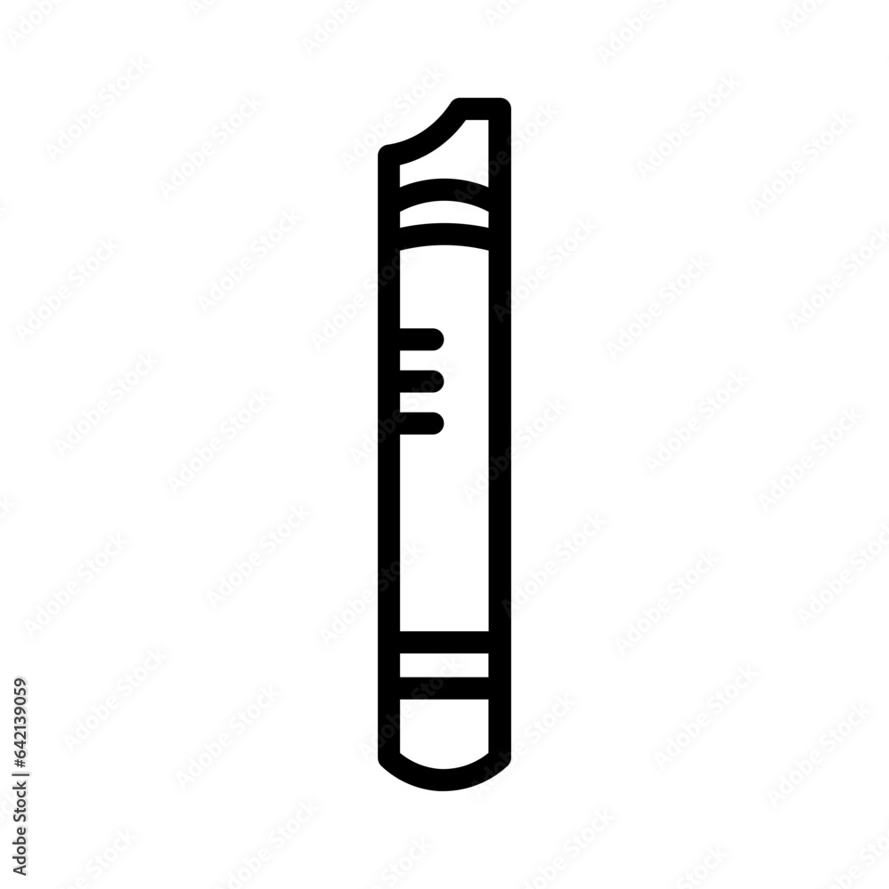 Flute Instrument Music Outline Icon Flute Instrument Music Outline Icon