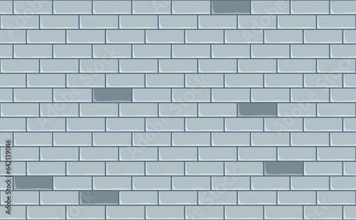 Subway tile seamless pattern. Vector abstract background with geometric shapes. White ceramic tile for kitchen or bathroom. Realistic white wall brick texture in the Parisian metro