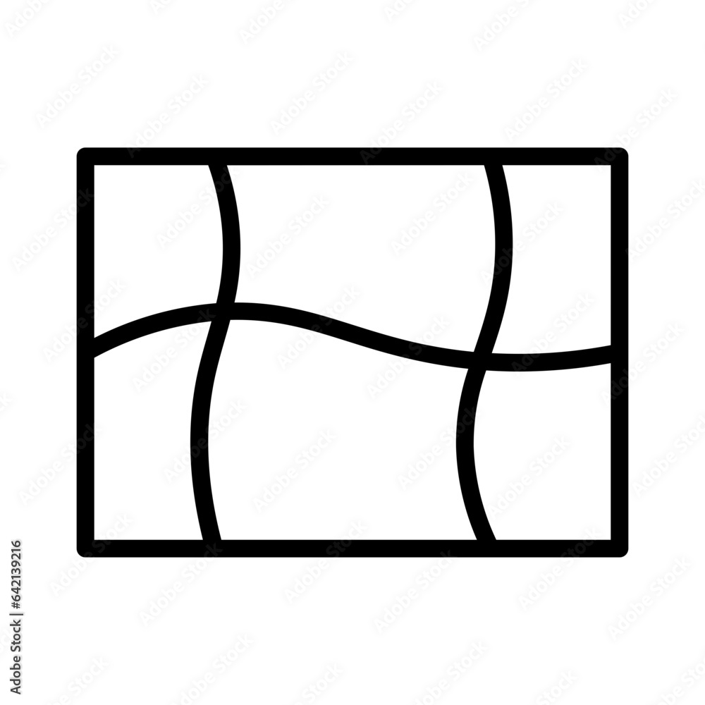 Fototapeta premium Sign Square Tool Outline Icon