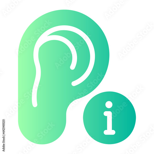 ear gradient icon
