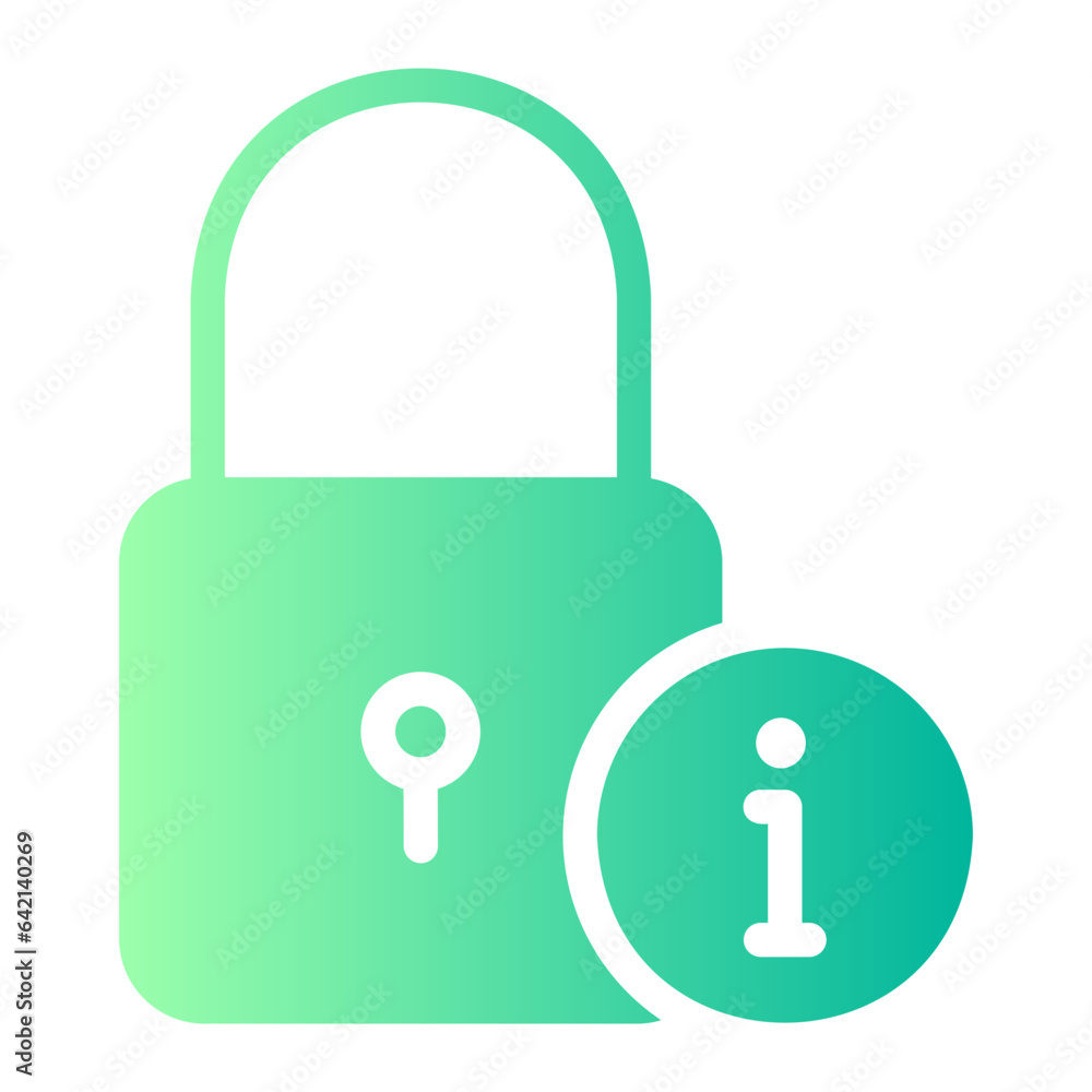 padlock gradient icon padlock gradient icon