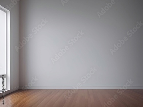Wallpaper Mural Empty room, empty wall, white room, black room, red room, pastel room, blue room, yellow room, green room, purple room, luxury room, beautiful wall wooden floor daylight generative ai illustration art Torontodigital.ca