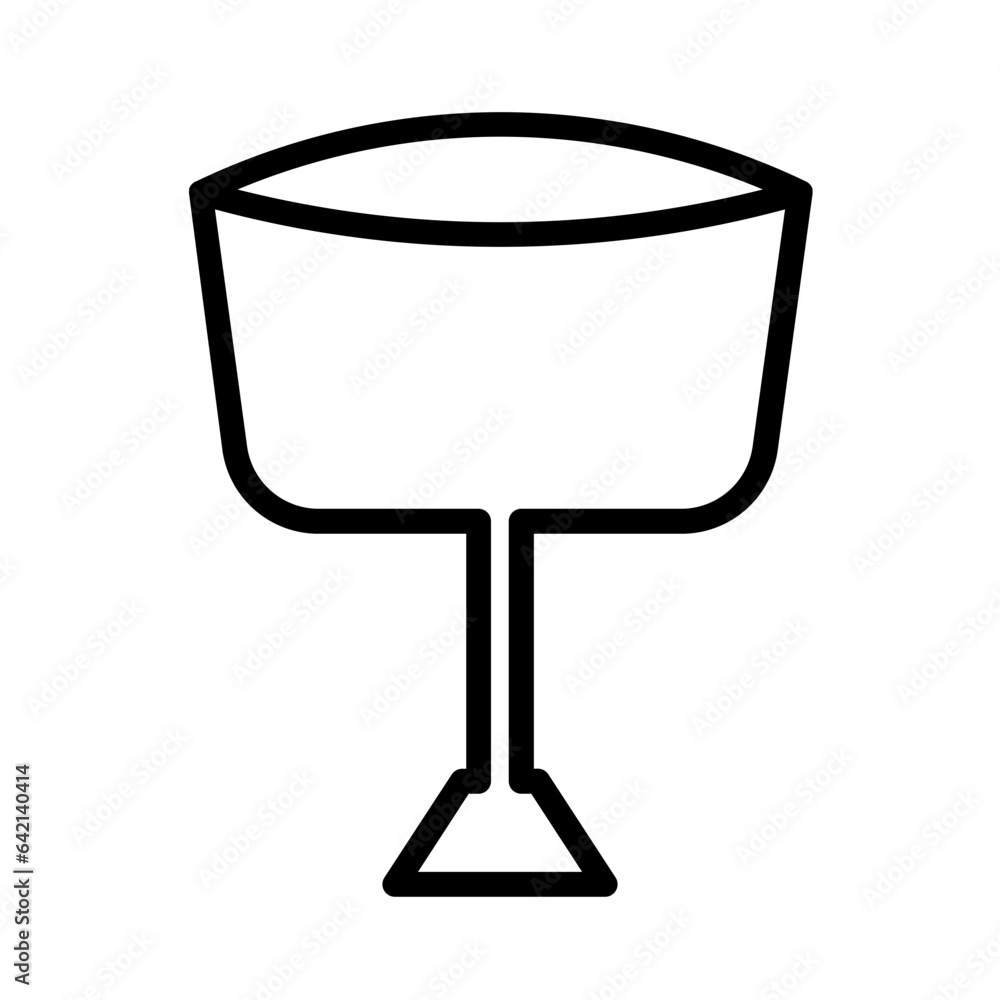 Bar Glass Wine Outline Icon