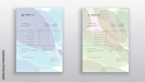creative modern invoice template for your business
