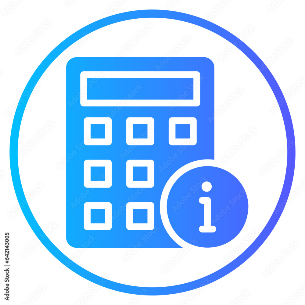 calculator gradient icon calculator gradient icon