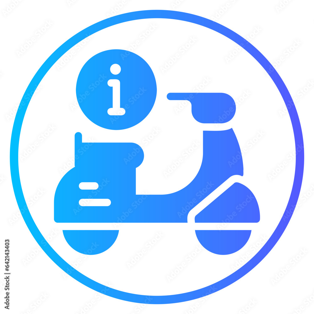 scooter gradient icon scooter gradient icon