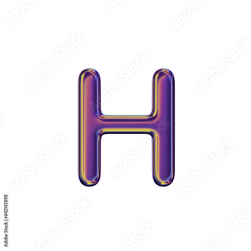 3D Letter H