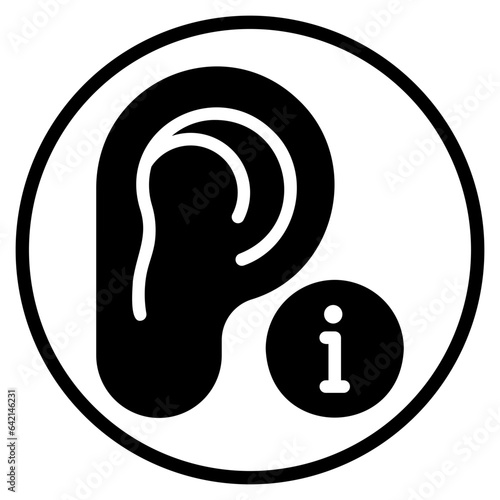 ear glyph icon