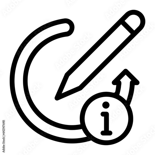 pencil line icon