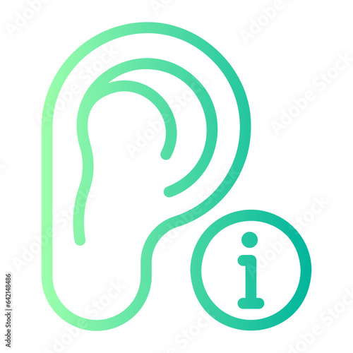ear gradient icon