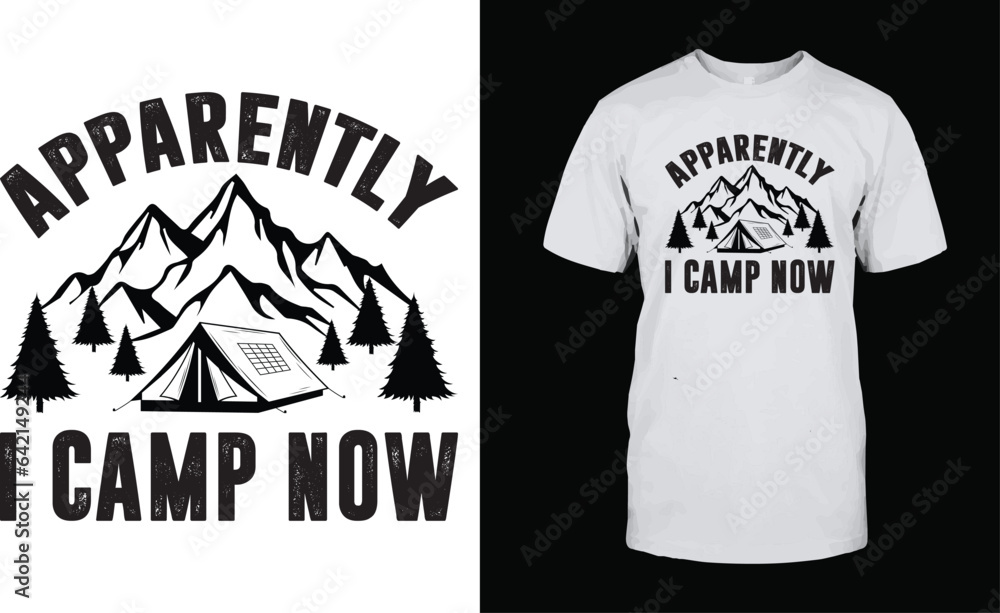 Camping t-shirt design Camping t-shirt design