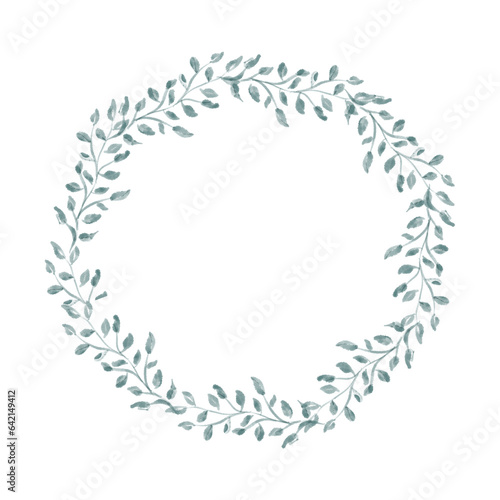 Hand drawn floral wreath
