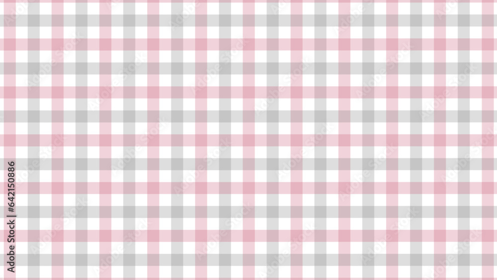 Grey and pink plaid fabric texture as a background Grey and pink plaid fabric texture as a background
