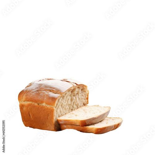 Isolated wheat flour loaf transparent background
