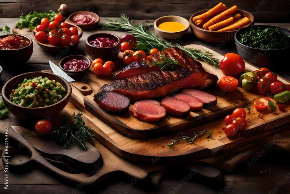sausages and vegetables Generated Ai sausages and vegetables Generated Ai