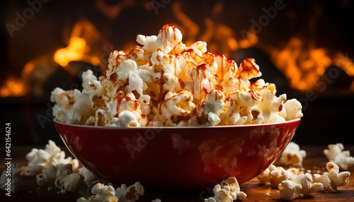 popcorn in a bowl