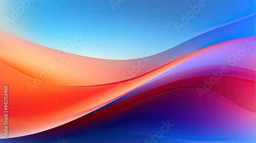 Blue, orange, red, and purple abstract gradient background