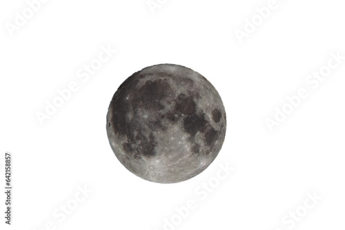 Blue moon. PNG file.