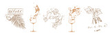 Wine icons for wine events. Sketch vector illustration. Hand drawn elements for invitation cards, advertising banner and menu cards. Splashing wine.