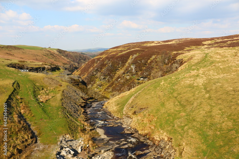 Naklejka premium view of the valley of the river