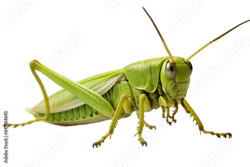 Grasshopper isolated on a transparent background. Generative Ai